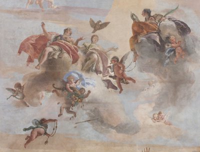 Dæmonernes fald, Scipios fortællinger, detalje, 1731 (detalje af 3498337) af Giovanni Battista Tiepolo